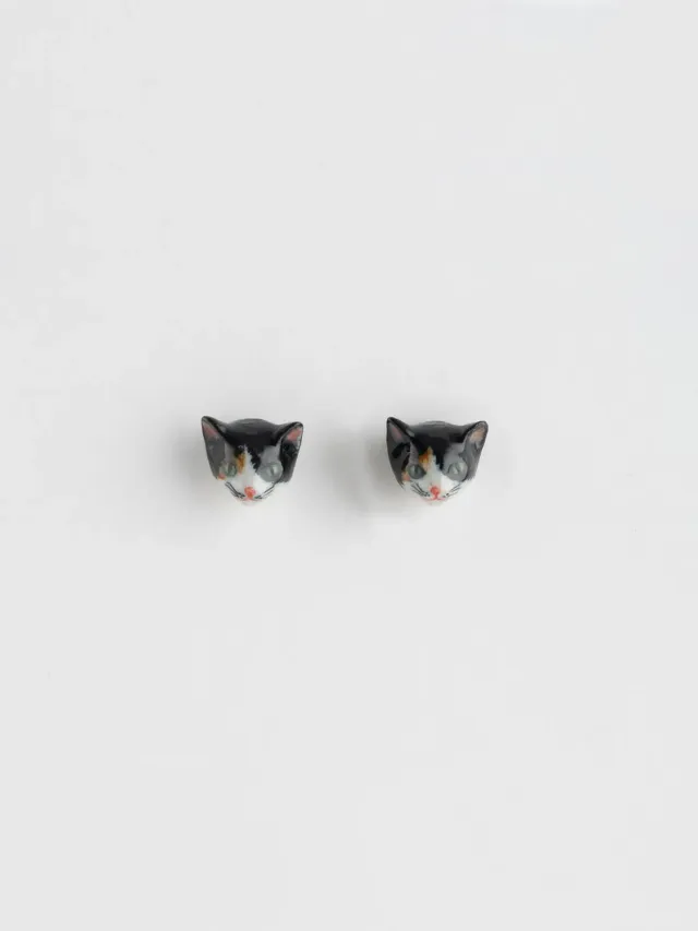 Nach Bijoux Boucles puces chat oreilles 13 mm paire