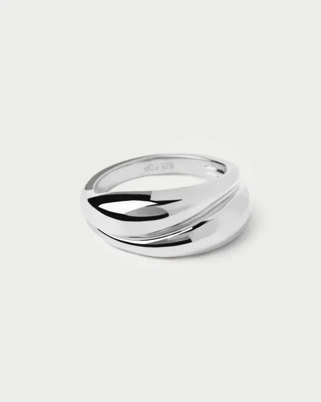 PDPAOLA Desire bague argent large sans pierre