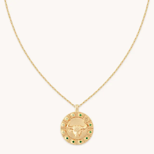 Astrid & Miyu Taurus Bold Zodiac collier doré Taureau