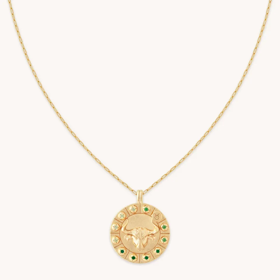 Astrid & Miyu Taurus Bold Zodiac collier doré Taureau