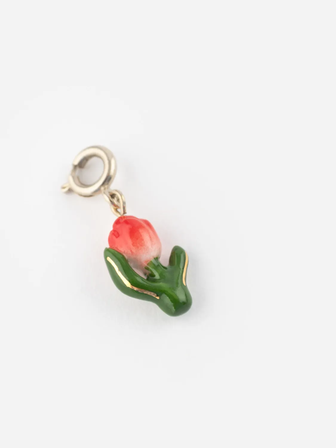 Nach Charm's Tulipe Rouge charm porcelaine 25 mm