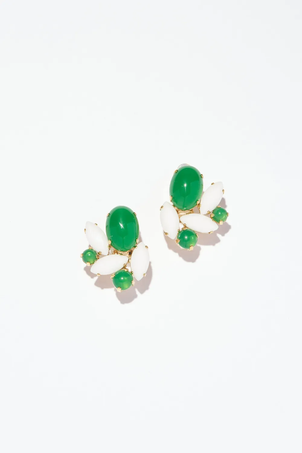 Philippe Ferrandis Croisette boucles d'oreilles clips dorées
