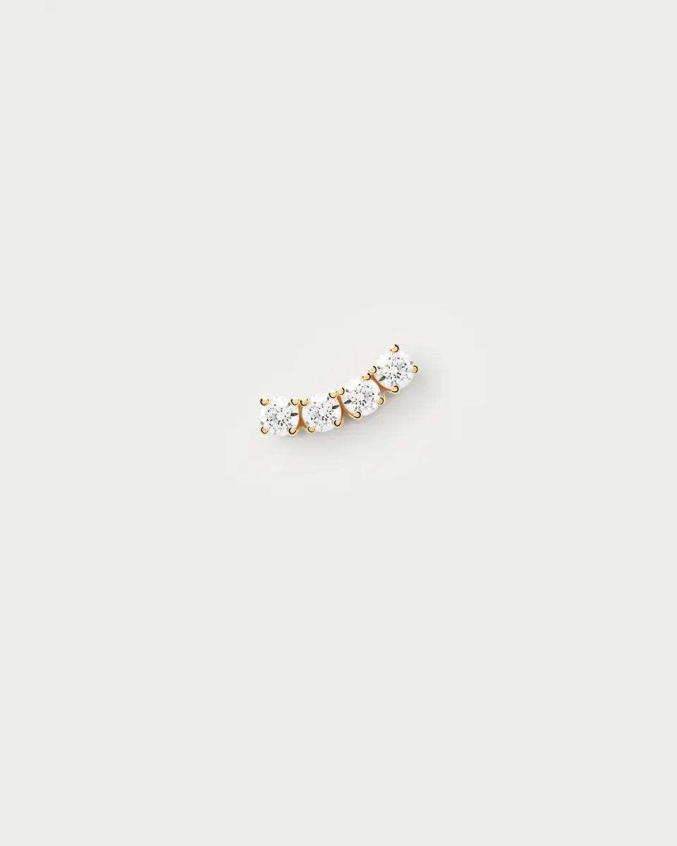 PDPAOLA Uma mono-boucle argent zirconia 2,5 mm