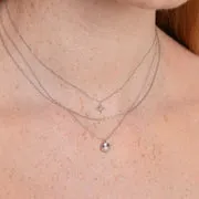 Astrid & Miyu June Moonstone collier or blanc pierre de lune