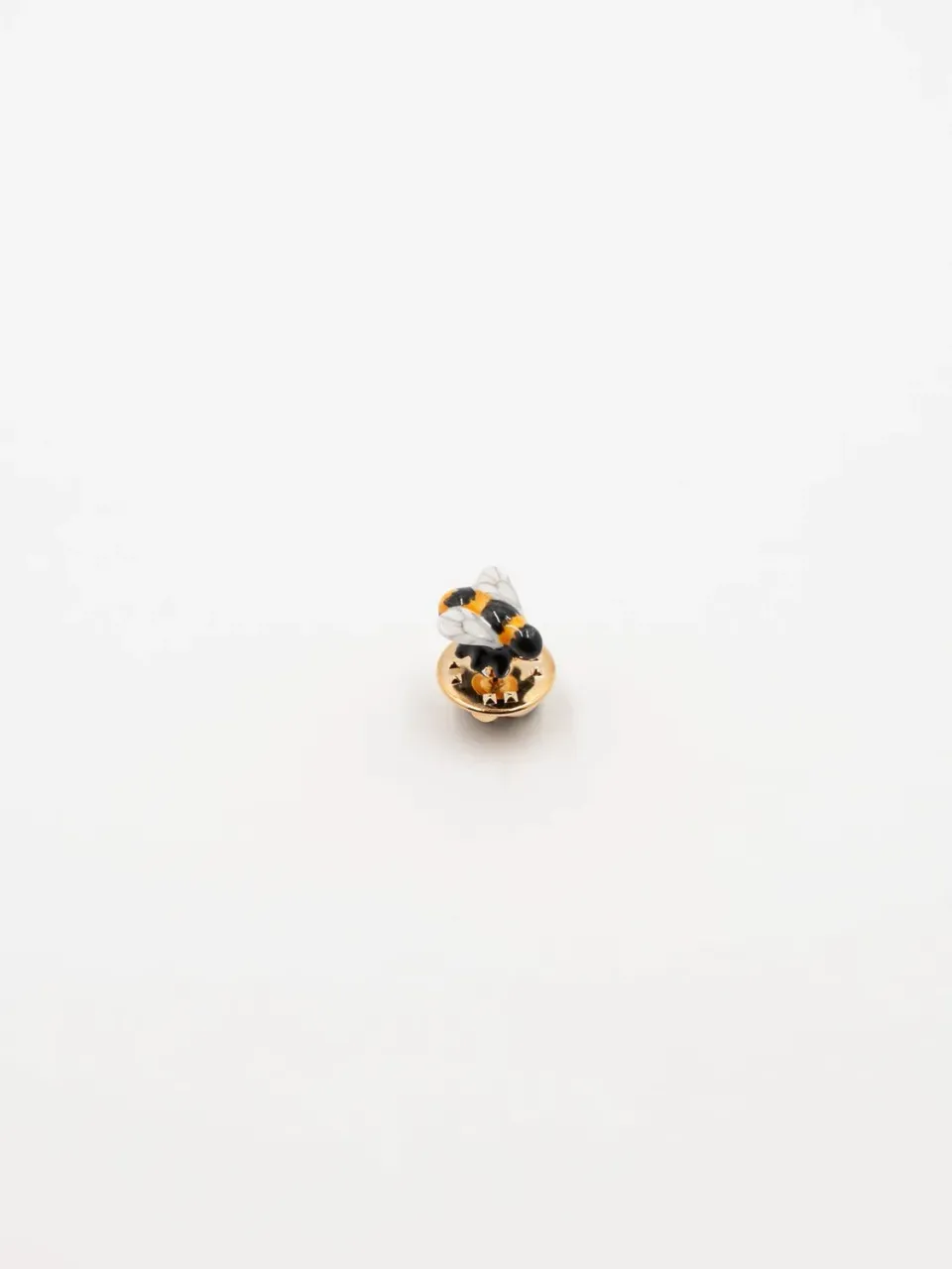 Nach Bijoux pin's abeille porcelaine dorée 10 mm