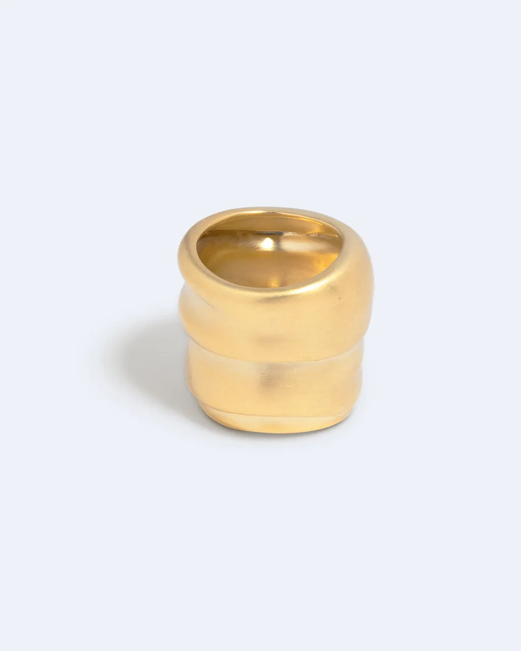 Completedworks Foreshore bague plaqué or satiné taille L