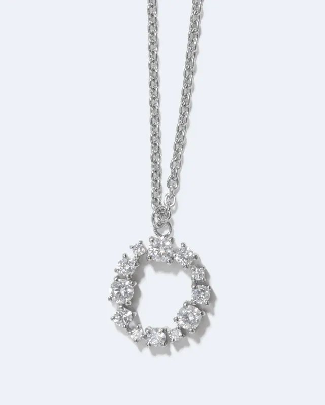 Completedworks Suburbs Glitchy O pendentif rhodié zirconia