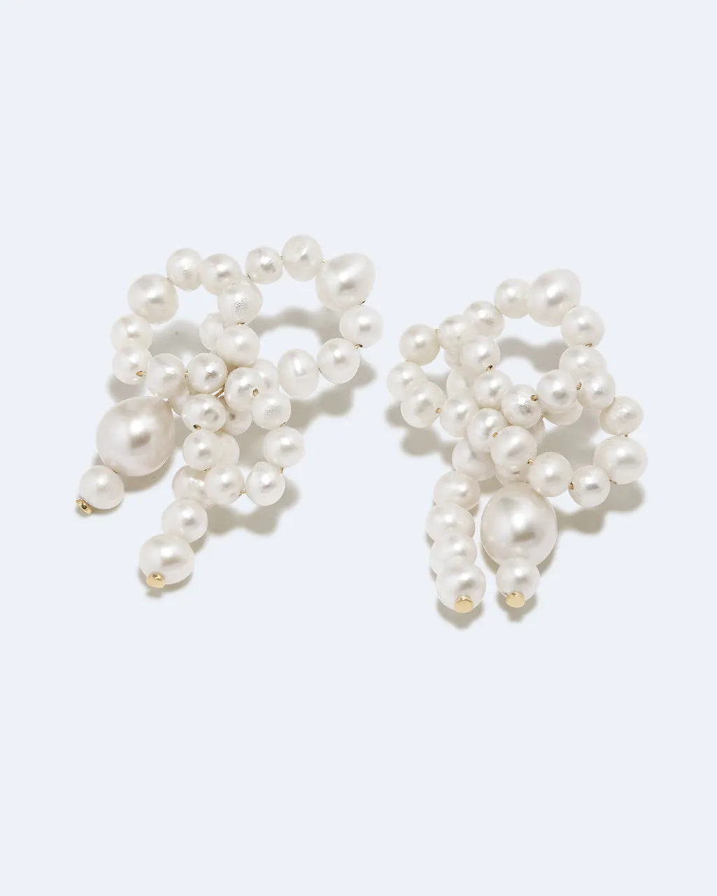 Completedworks Five Second Rule boucles d'oreilles perle vermeil or