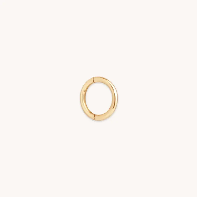 Astrid & Miyu Seamless Hoop 1mm Solid Gold créoles