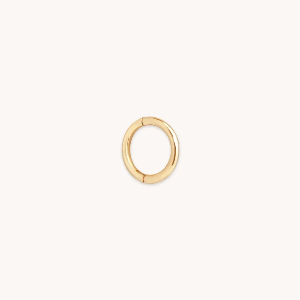 Astrid & Miyu Seamless Hoop 1mm Solid Gold créoles