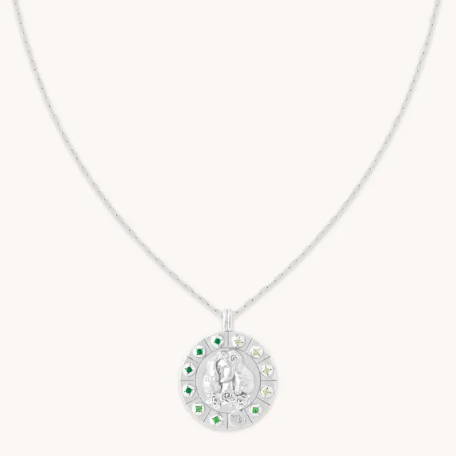 Astrid & Miyu Virgo Bold collier argent zodiaque Vierge