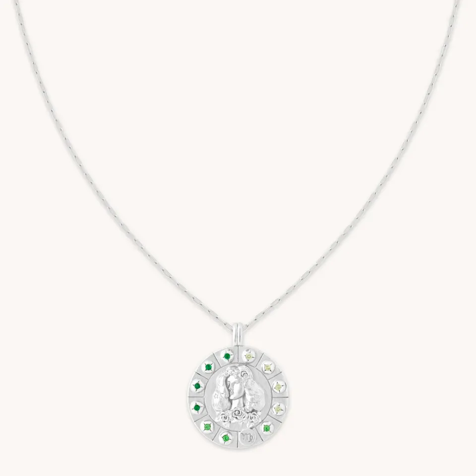 Astrid & Miyu Virgo Bold collier argent zodiaque Vierge