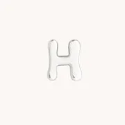 Astrid & Miyu D Initial Click Charm breloque or blanc massif