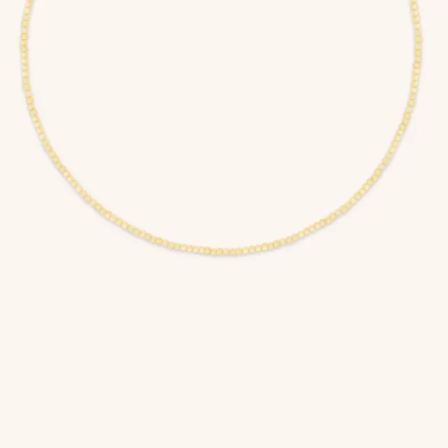 Astrid & Miyu Citrine November Beaded collier citrine or