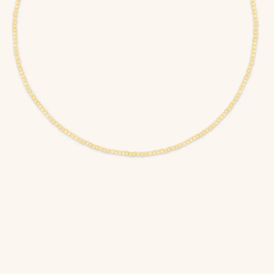 Astrid & Miyu Citrine November Beaded collier citrine or