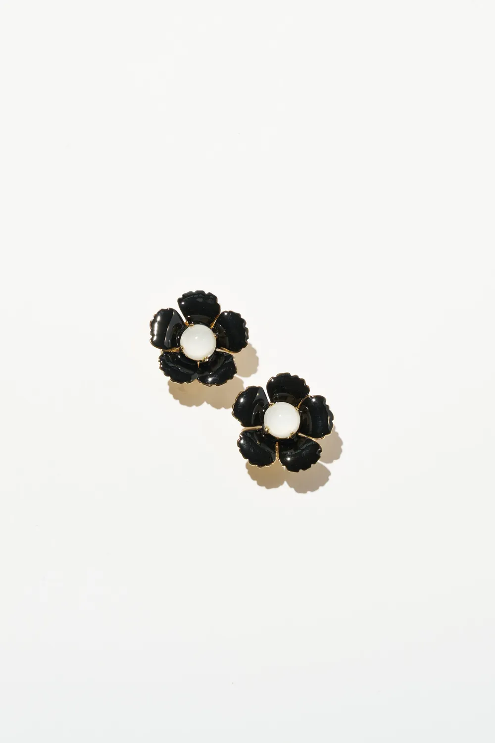 Philippe Ferrandis Black Blossom boucles clips