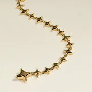 Astrid & Miyu Cosmic Star Chain Necklace collier or