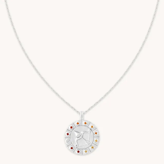 Astrid & Miyu Sagittarius Bold collier argent sagittaire
