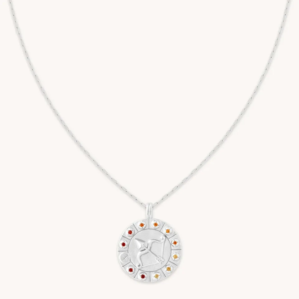 Astrid & Miyu Sagittarius Bold collier argent sagittaire