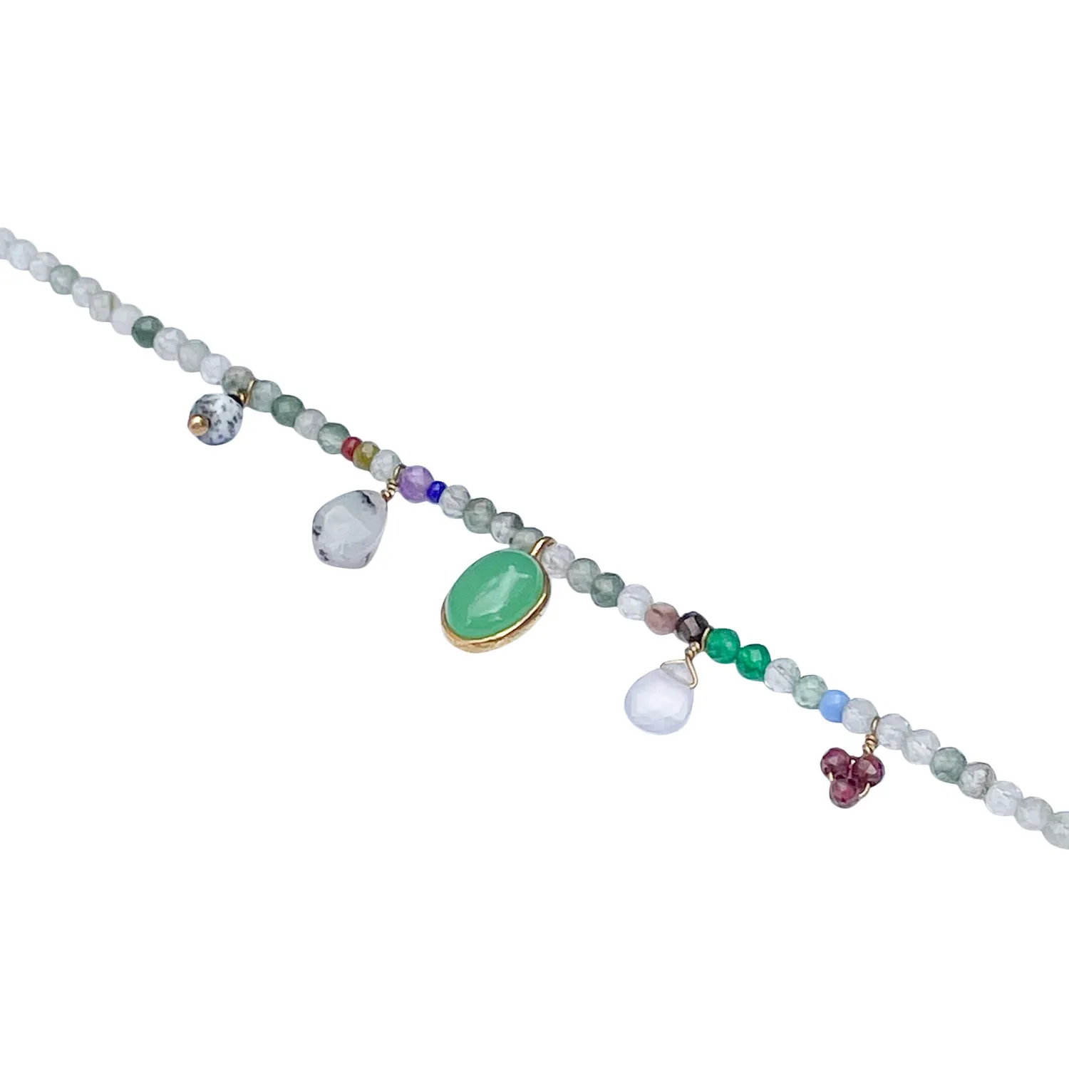 Le Fourbi de Capucine FDC192 bracelet pierres grenat 16,5 cm