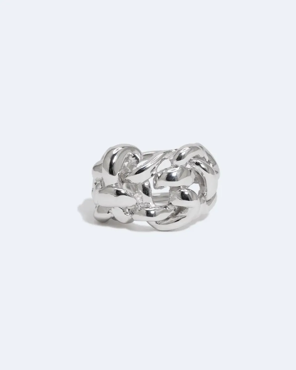 Completedworks Woven manchette oreille argent recyclé
