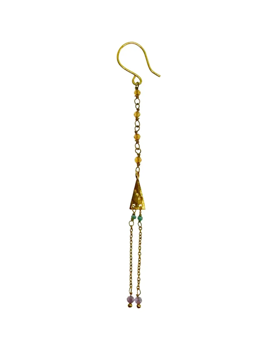 Le Fourbi de Capucine FDC147 boucles d’oreilles cornaline améthyste