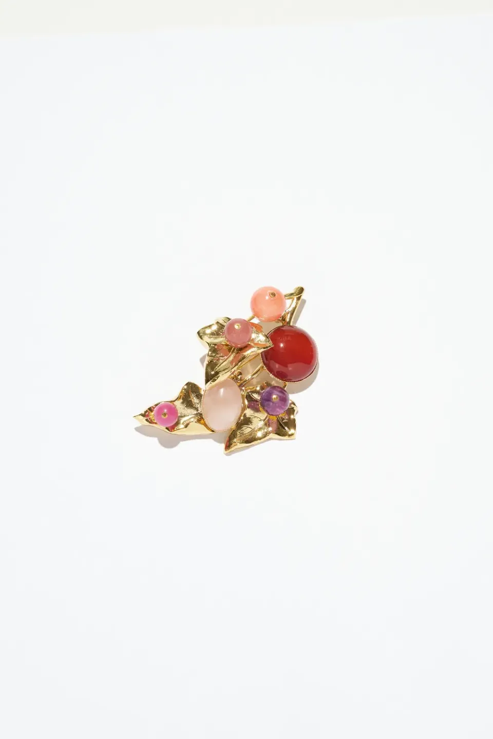 Philippe Ferrandis Eclosion broche fleur dorée