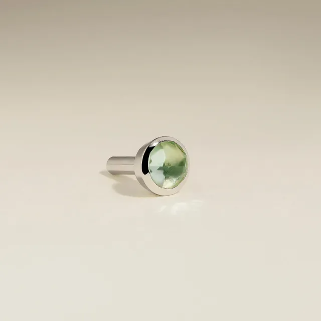 Astrid & Miyu Stackback piercing or blanc saphir vert