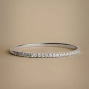 Astrid & Miyu Diamond Eternity bague or blanc diamants