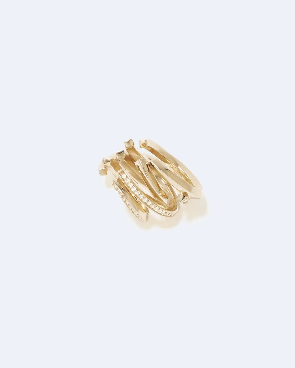 Completedworks Stratum III ear cuff vermeil topaze blanche