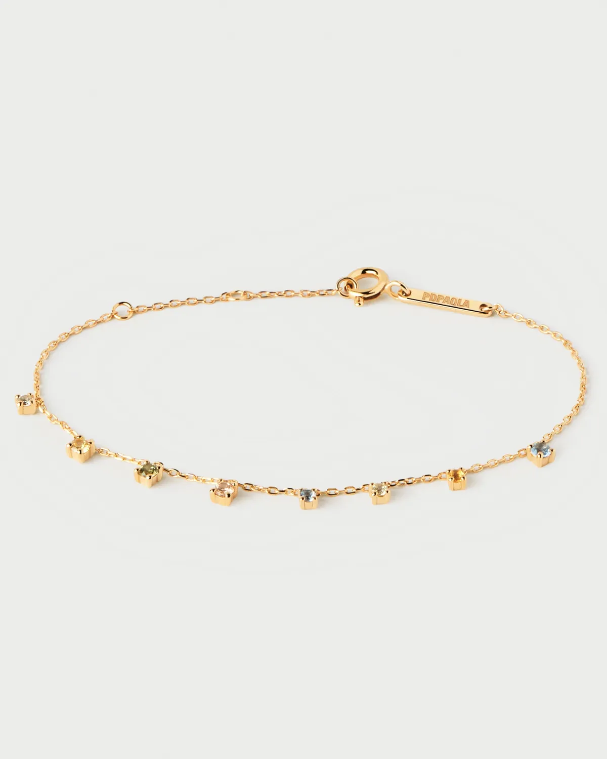 PDPAOLA Rainbow Salsa bracelet argent multicolore