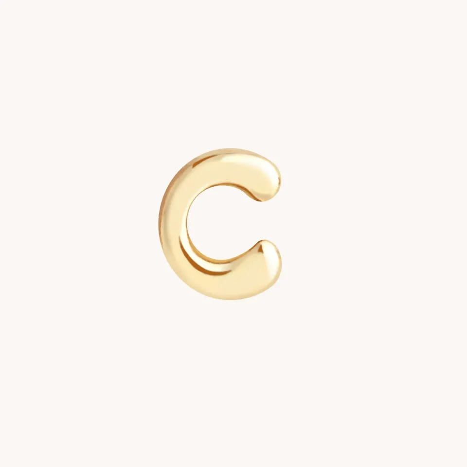 Astrid & Miyu C Initial Click Charm breloque or massif