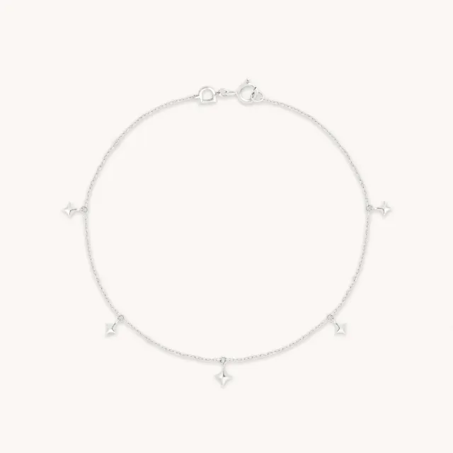 Astrid & Miyu Cosmic Star bracelet or blanc étoile