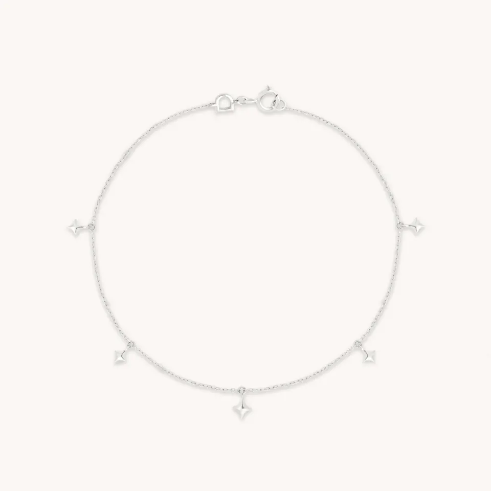 Astrid & Miyu Cosmic Star bracelet or blanc étoile