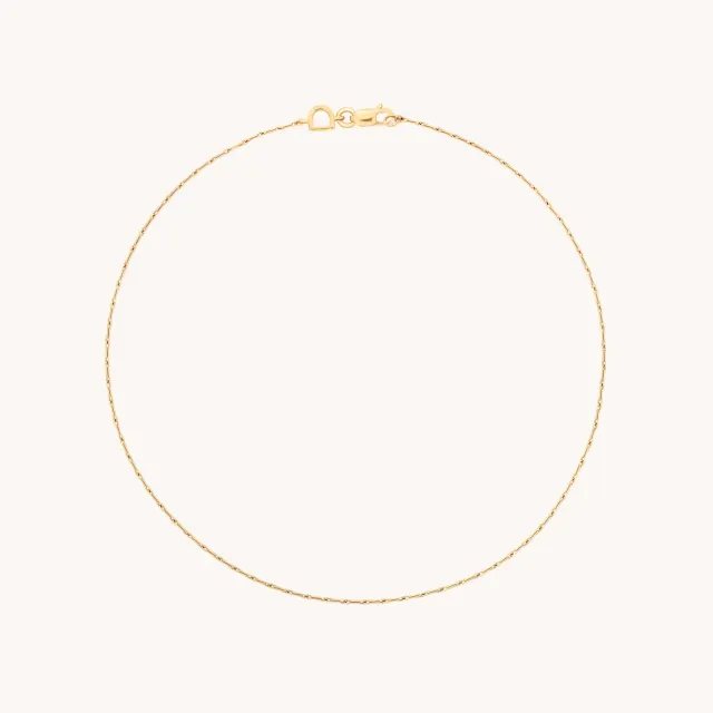 Astrid & Miyu Marylebone bracelet cheville or massif