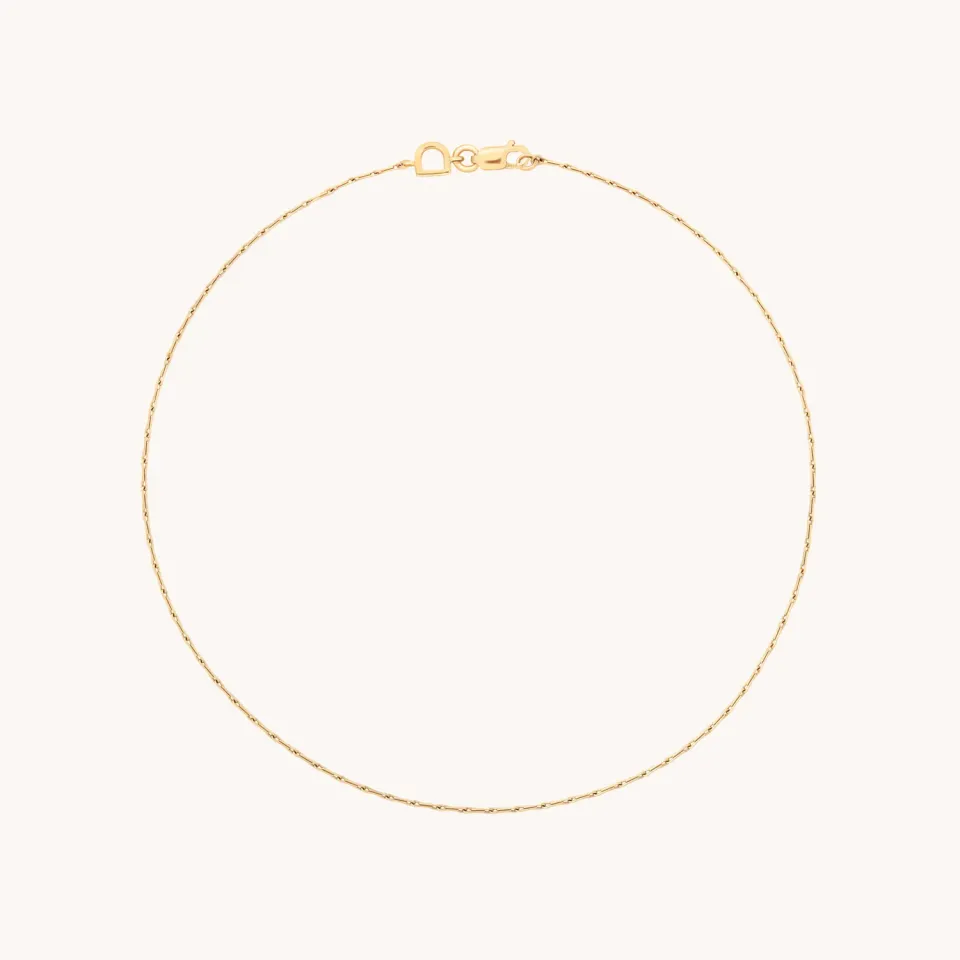 Astrid & Miyu Marylebone bracelet cheville or massif