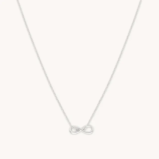 Astrid & Miyu Infinite Pendant collier or blanc infini