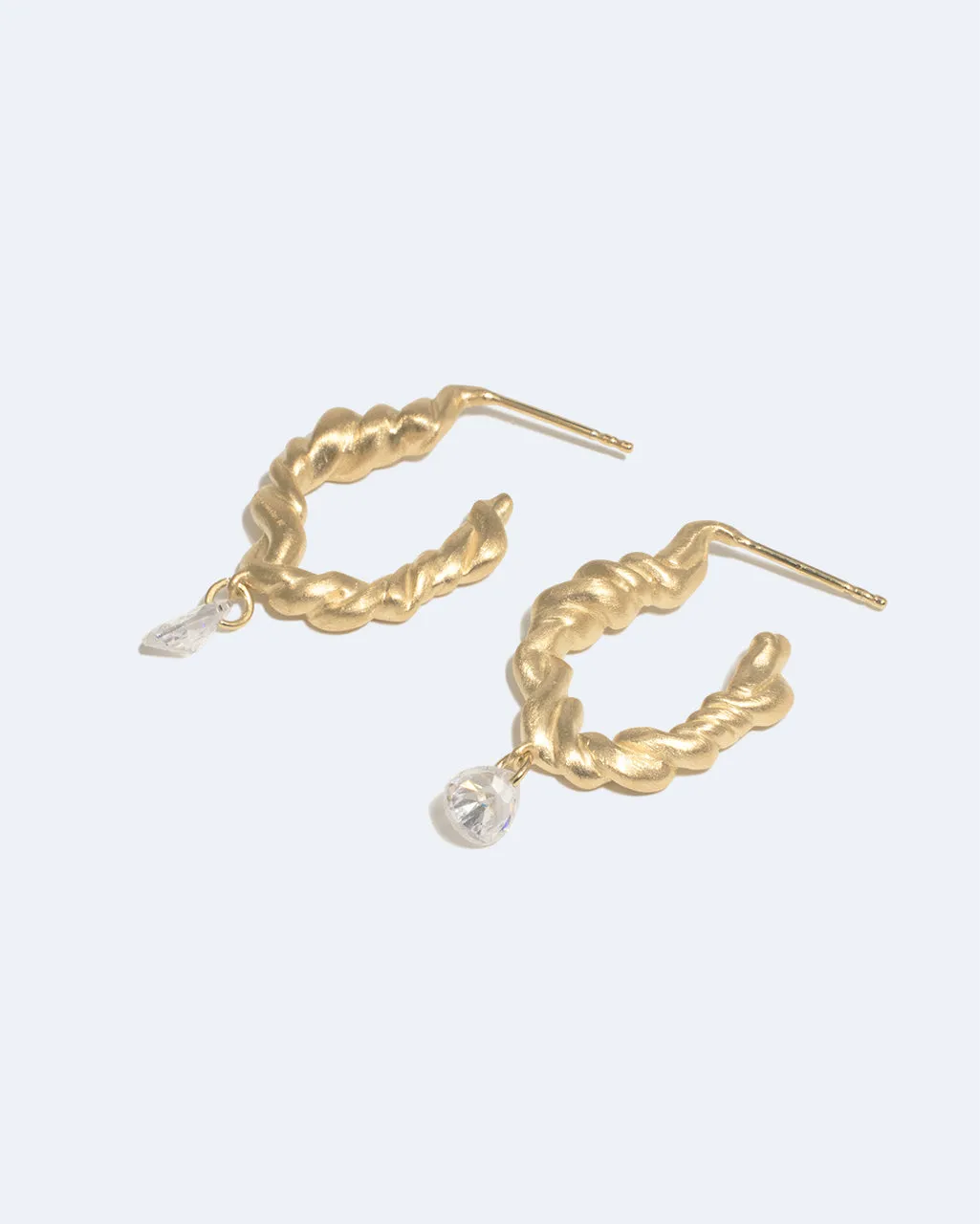 Completedworks Suburbs Time boucles zirconia vermeil