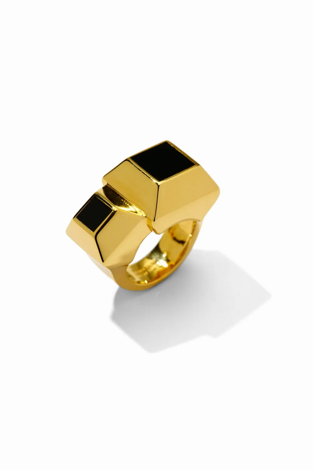 Philippe Ferrandis Kheops Double Ring bague or fin