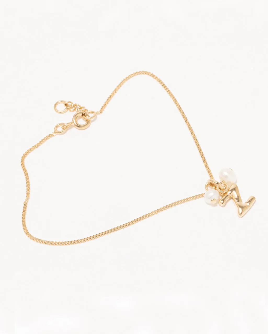 Completedworks Classicworks Z bracelet perle vermeil or