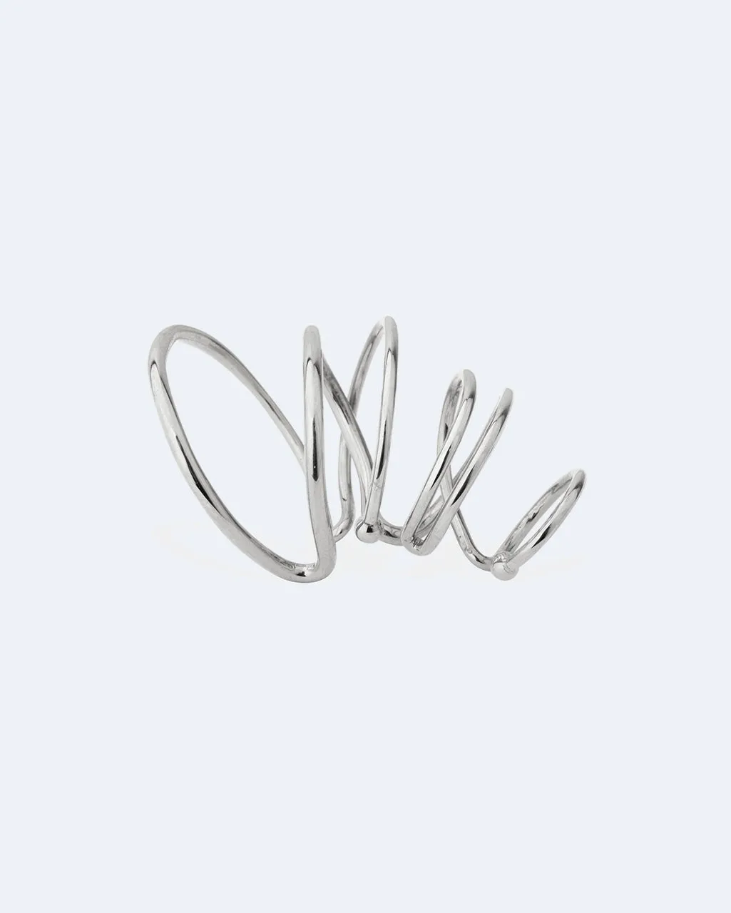 Completedworks Coil Bend in the River ear cuff argent recyclé