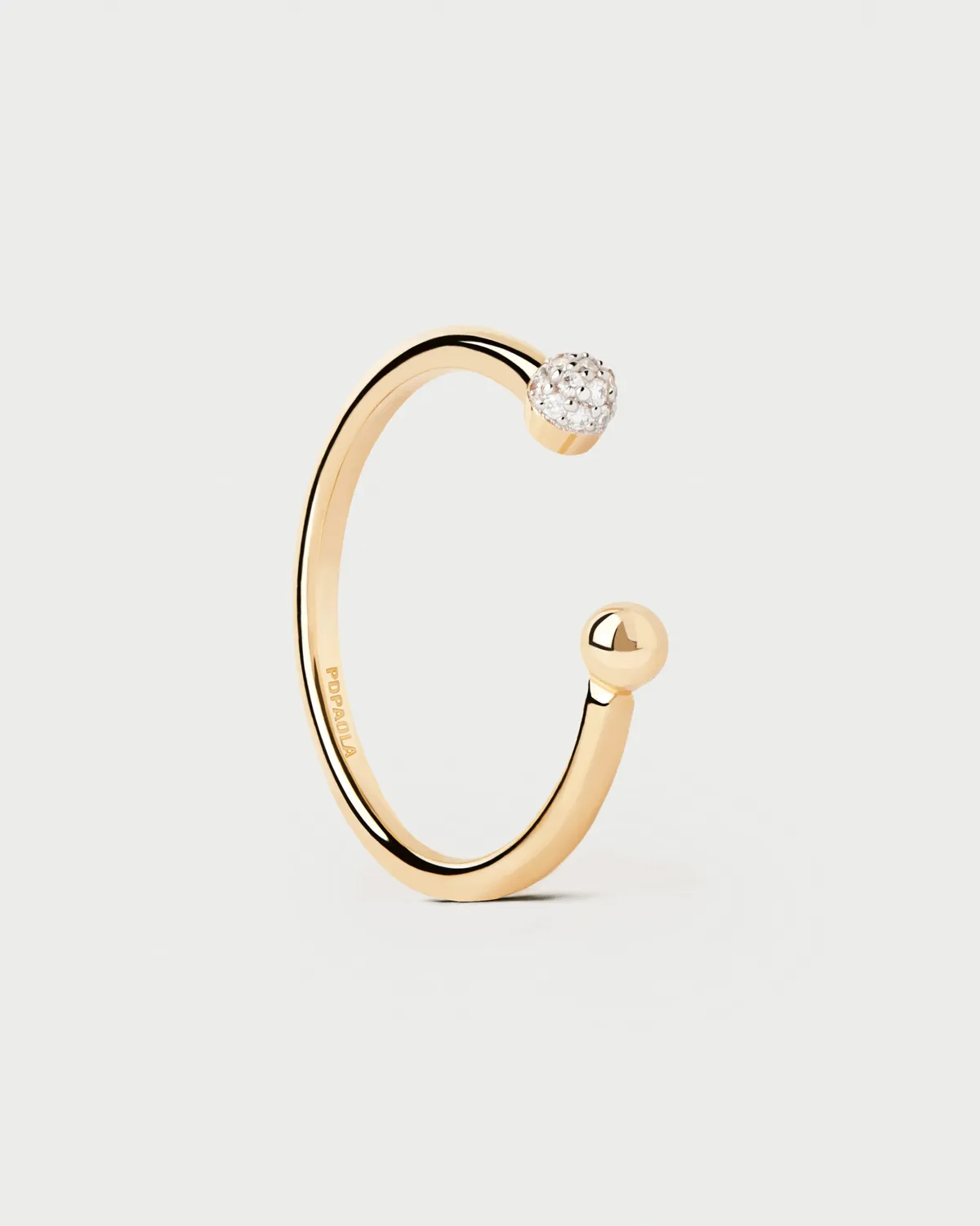 PDPAOLA Clara bague diamants or jaune 0,06 ct