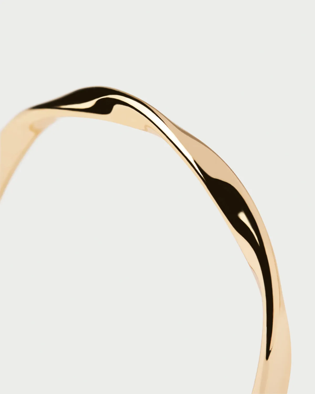 PDPAOLA Essentials Spiral bague plaqué or 2 mm