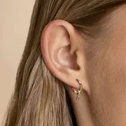 Astrid & Miyu Molten Huggies boucles or massif quartz