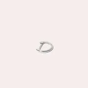 Astrid & Miyu Simple piercing anneau or blanc massif