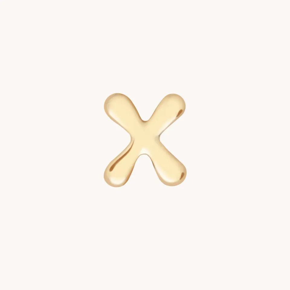 Astrid & Miyu X Initial Click Charm breloque or jaune massif