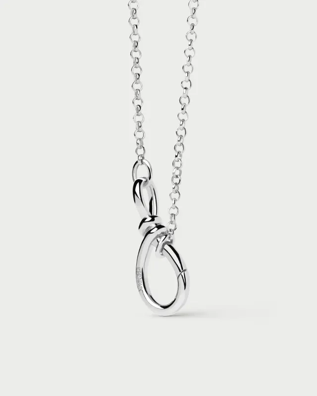 PDPAOLA Stacker Clasp collier chaîne argent 44 cm