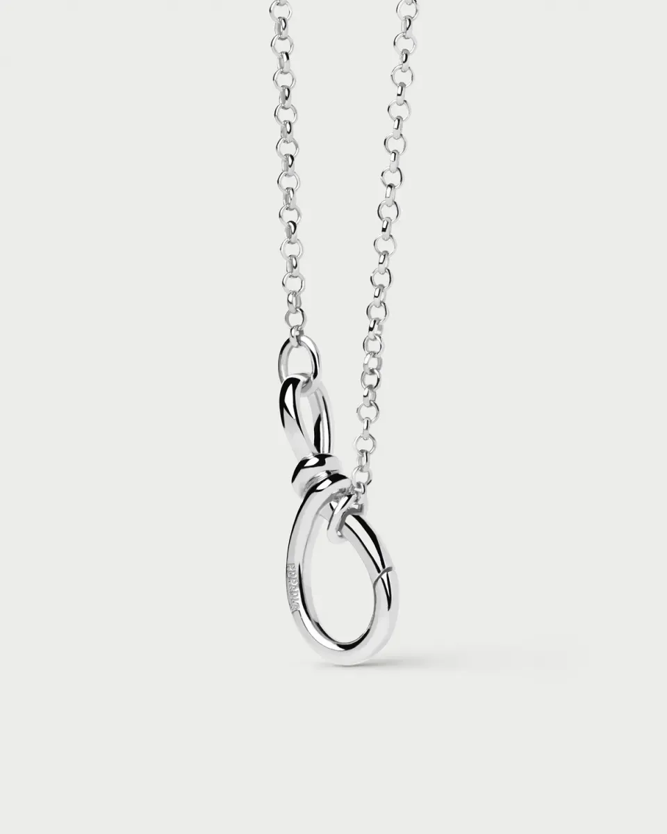 PDPAOLA Stacker Clasp collier chaîne argent 44 cm
