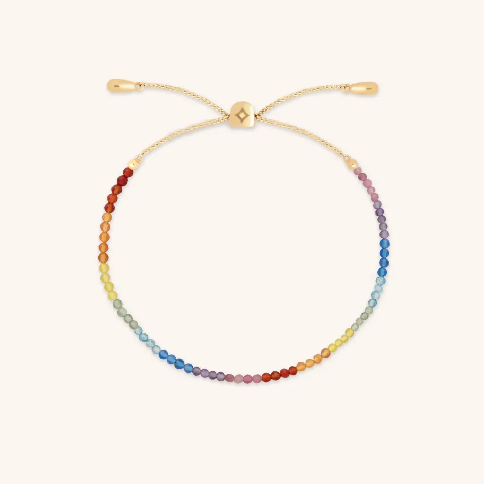 Astrid & Miyu Junior Rainbow Bracelet Or 9k
