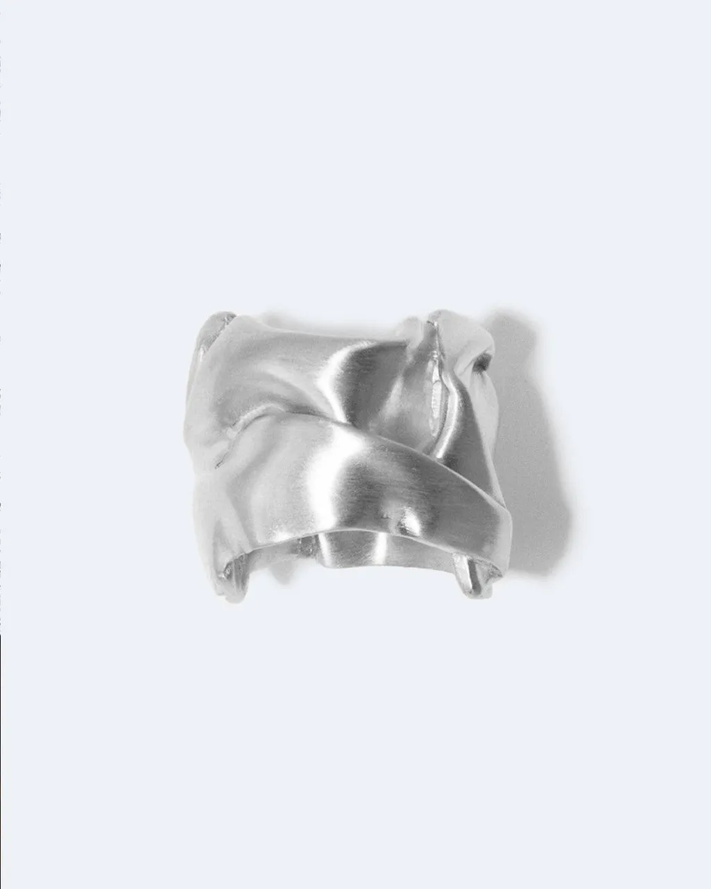 Completedworks Crunched bague argent recyclé taille R